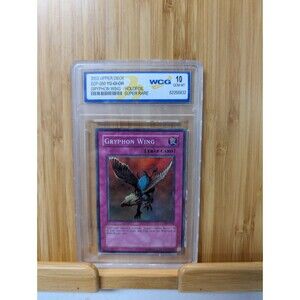 2003 Upper Deck Yu-Gi-Oh-Gryphon Wing Holofoil. Super Rare! WCG Gem Mint 10